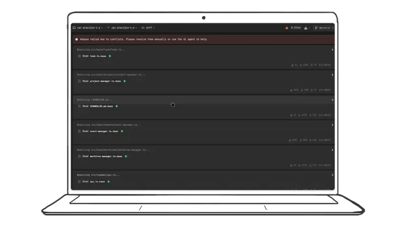 AiderDesk case study gallery rebase